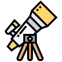 drawing of a telescope